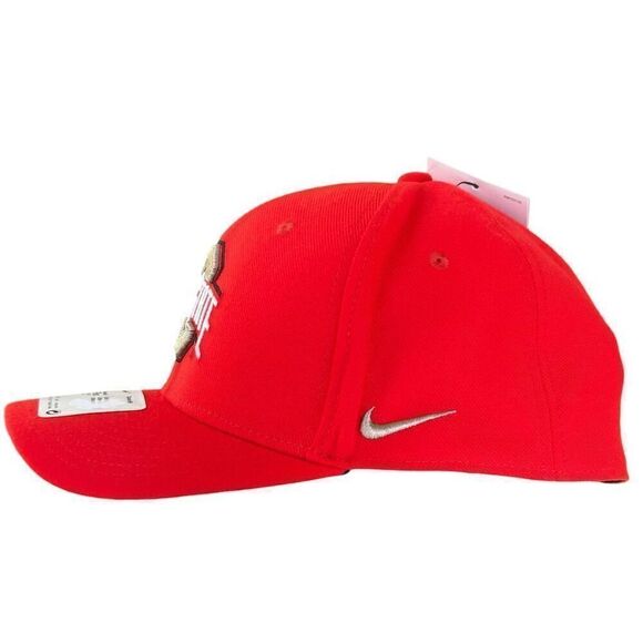 Nike Ohio State Buckeyes Men's Flex Dri-Fit Cap Red One Size - Picture 3 of 6